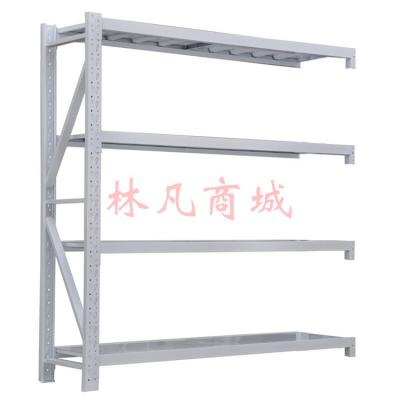 施尔福 货架仓储置物架  超市货架 白色-四层-中型加厚200* 50* 200cm 