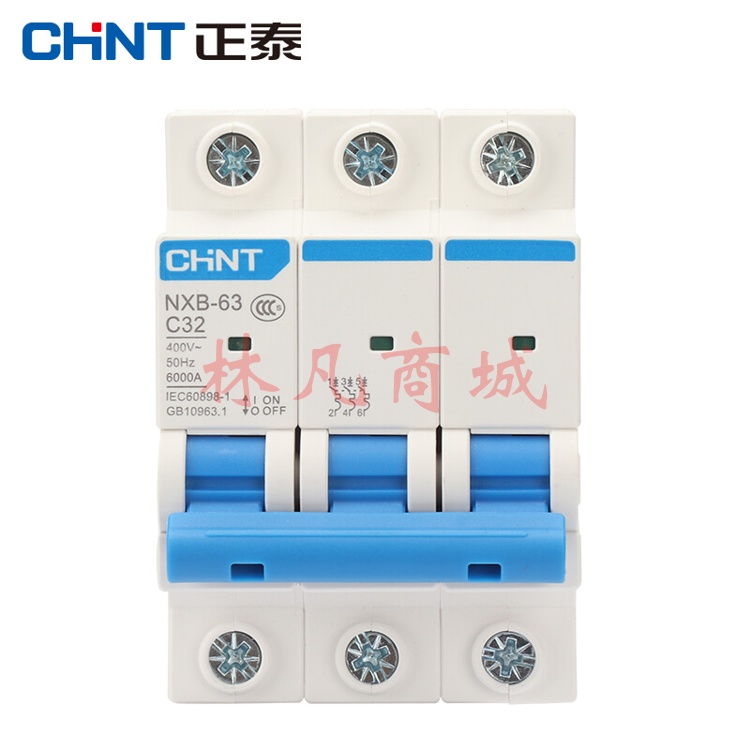 正泰（CHNT）（CHNT）NXB-63-3P-C32 家用空气开关 过载空气开关 3P 32A