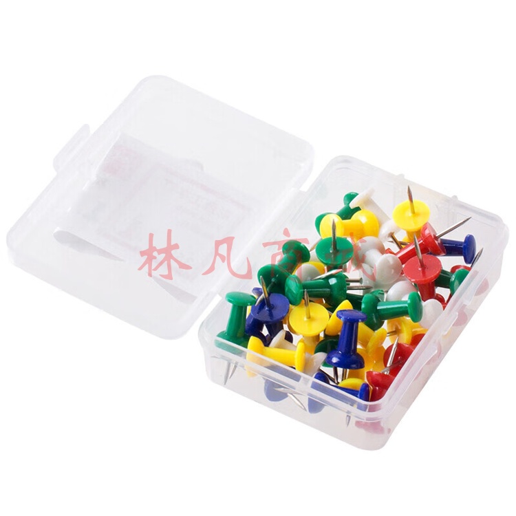 得力0021彩色工字钉(混)(35枚/盒) 10盒装