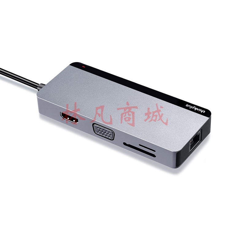 联想Thinkpad Type-C扩展坞 USB-C转HDMI转接头 分线器 千兆网口 华为苹果电脑转换器 笔记本拓展坞LC10