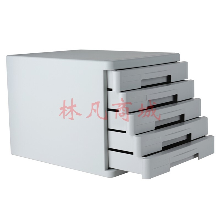得力9773五层硬塑文件柜(黑)(只) 1个