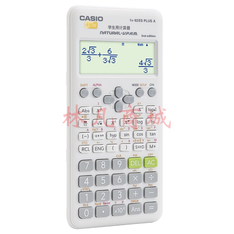 卡西欧(CASIO) 计算器 FX-82ESPLUSA-2WE函数科学计算器慧白fx-82ES PLUS