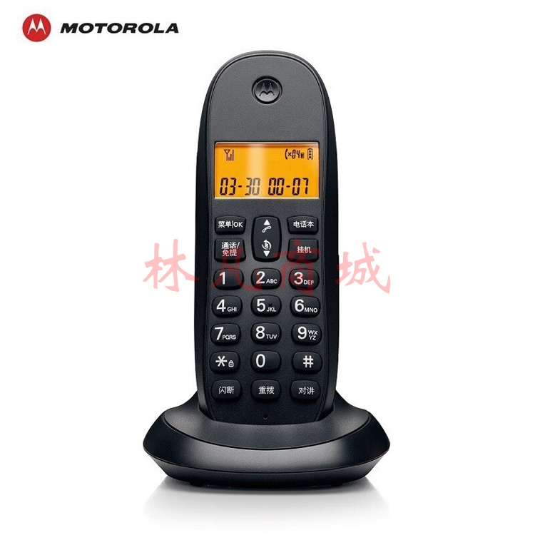 摩托罗拉（Motorola） CL101C子母机无绳电话机固定座机插线远距离免提清晰通话家用商用办公 CL101C黑色子机（不可单独使用）