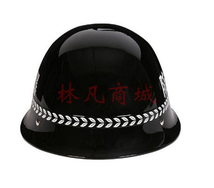防暴pc头盔 安全帽 器材执勤务 保安执勤巡逻 黑色 29*18cm