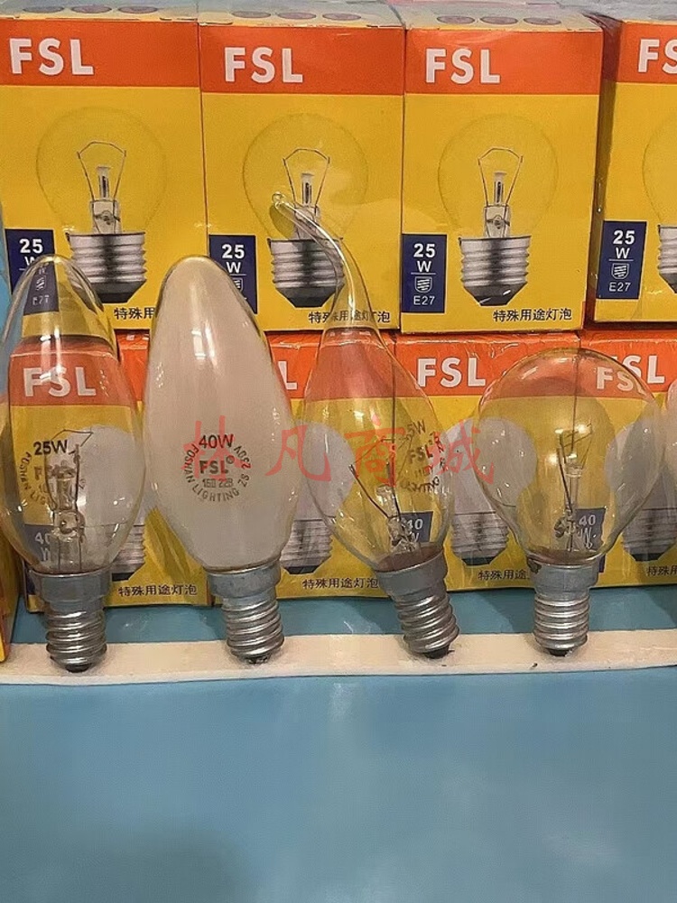 特殊用途佛山钨丝白炽灯泡老式传统普通照明电灯泡可调光名牌子灯 E14磨砂球泡40瓦 其它暖黄