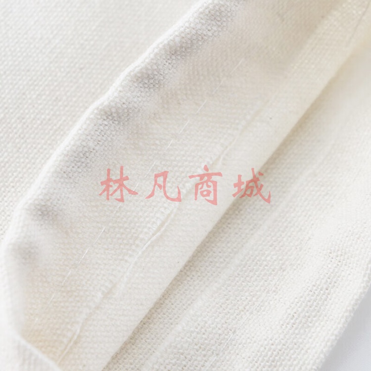 玛仕福 包装抽绳袋 白色束口棉布布袋 拉绳收口袋收纳袋 棉布（1个）30*40CM