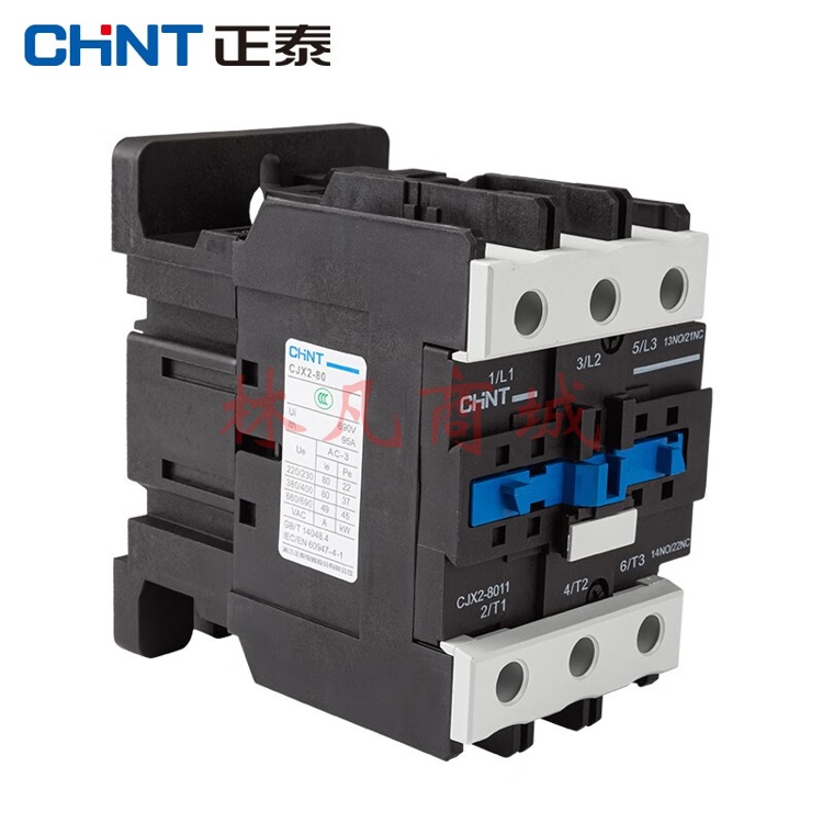 正泰（CHNT）交流接触器80a CJX2-8011 单相220V