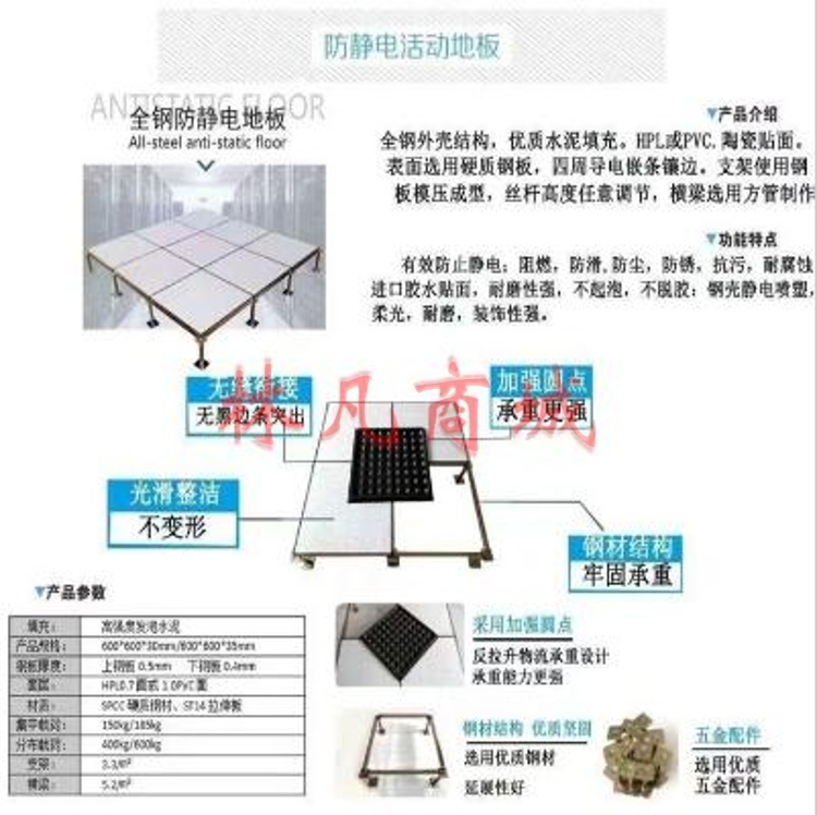 静电地板 单位：平方