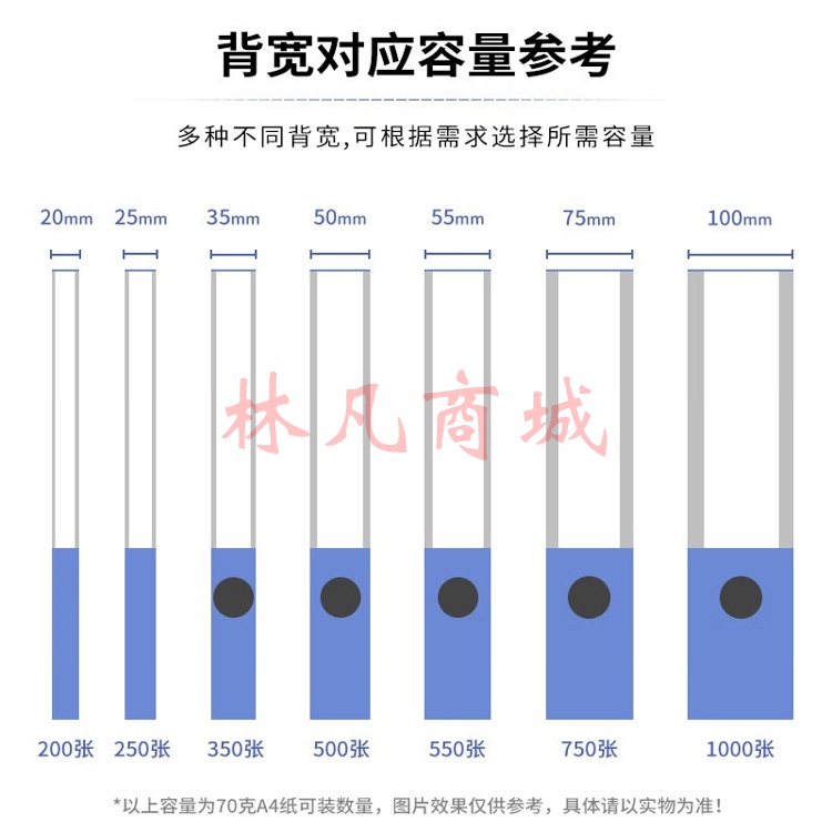 得力（deli）A4加厚档案盒塑料文件盒资料盒财务凭证考试收纳整理 办公用品 单个装 背宽55mm 夹纸550张 抗摔耐用 33511