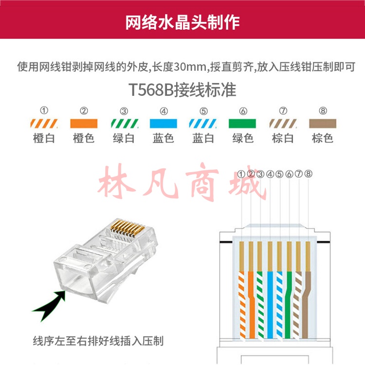 大华超五类水晶头