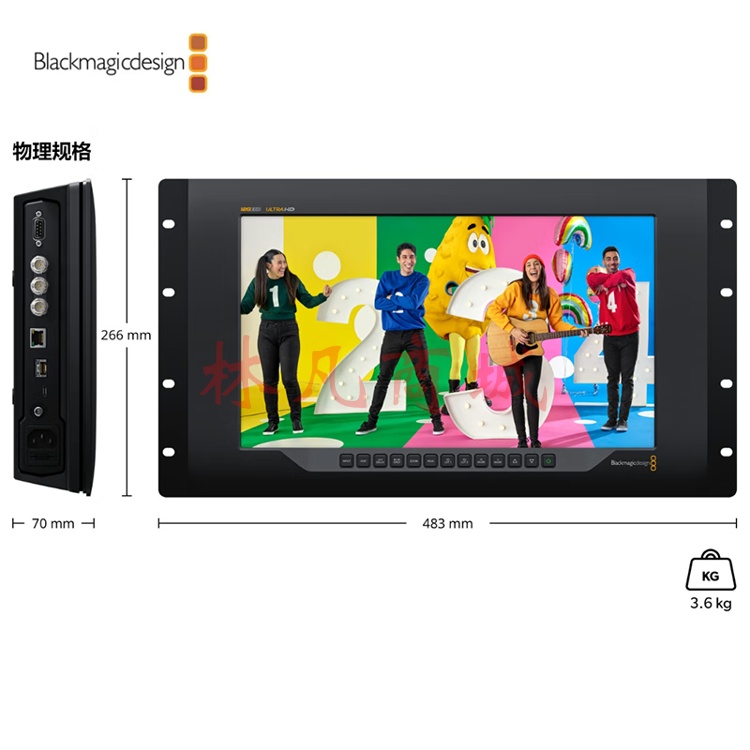 blackmagic designBlackmagic Design SmartView 4K G3新品全分辨率UltraHD LCD显示屏机架式广播级监视器 支持TALLY SmartView 4K