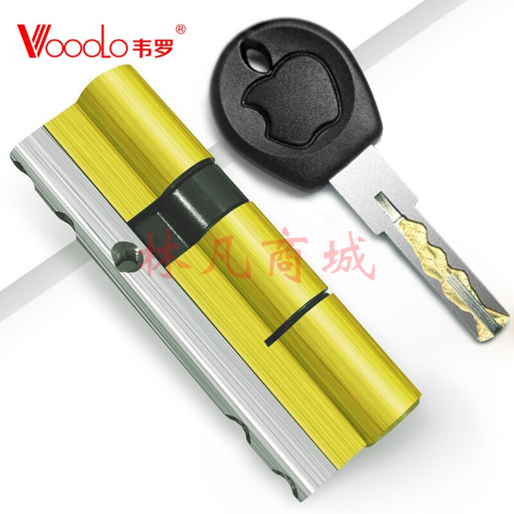 韦罗（VOOOLO)进户门防盗门C级锁芯安全防打断防暴力防锡纸叶片家用防盗门锁心钢架加固通用型锁具铜锁芯配件