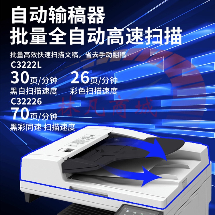 复印机 佳能/CANON iR C3226 彩色 双纸盒 原装工作台 有线 扫描