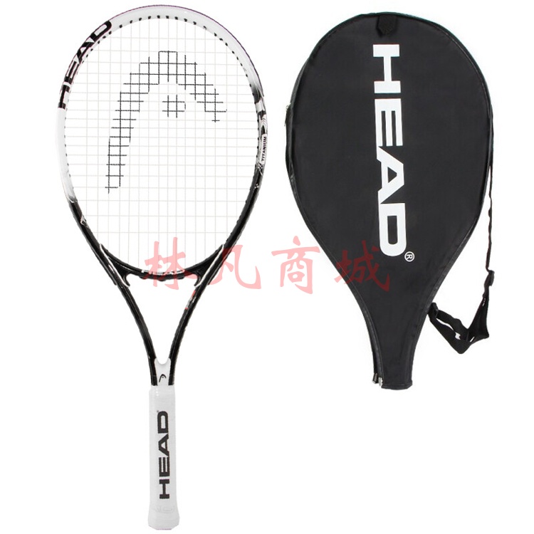 海德HEAD网球拍 Ti Tour训练拍入门初学者男女士网拍已穿线 含手胶避震器网球黑白