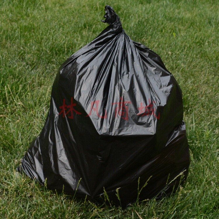 黑色加厚垃圾袋大号平口塑料袋