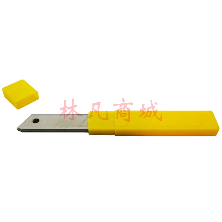 欧标 美工刀片 B2459 18mm 100*18*0.5mm 13刀头 10片/盒 黄色